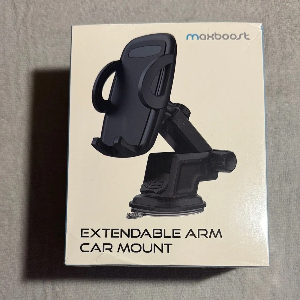 Maxboost Black Extendable Arm Car Mount
